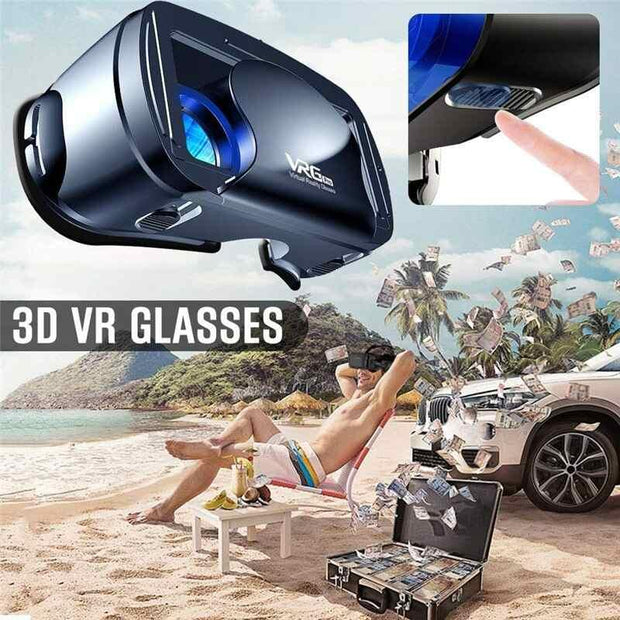 VRG Pro 3D VR Glasses Virtual Reality Full Screen - Sunny Side Store