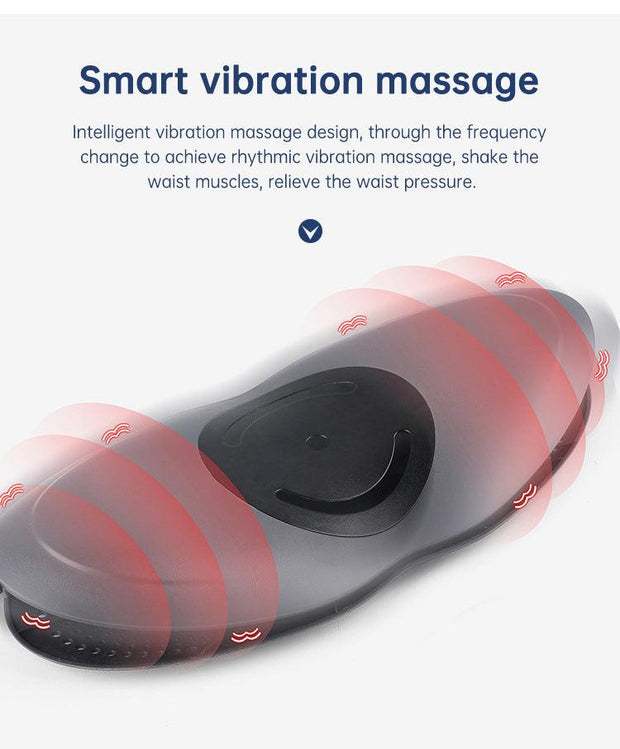 Waist Massager Lumbar Traction Inflatable Hot Compress Back Cervical Stretcher Massage Air Pressure Reduce Relief Pain - Sunny Side Store