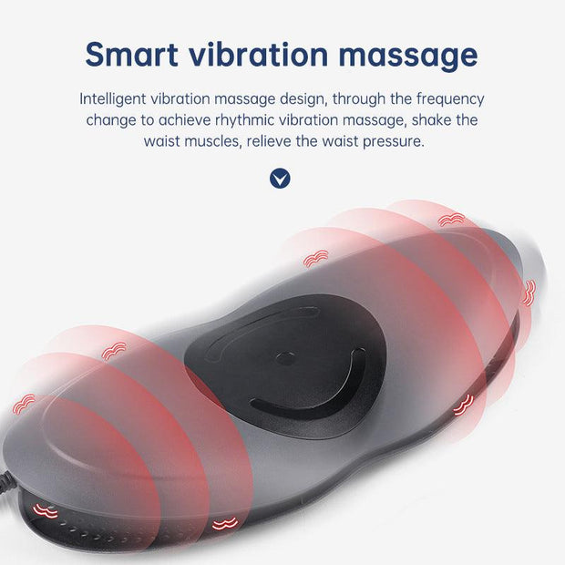 Waist Massager Lumbar Traction Inflatable Hot Compress Back Cervical Stretcher Massage Air Pressure Reduce Relief Pain - Sunny Side Store