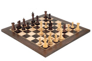 Walnut/Maple Wooden International Chess Board - Sunny Side Store