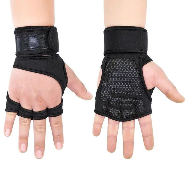 Weight Lifting Training Gloves for Women Men Fitness Sports Body Building Gymnastics Grips Gym Hand Palm Wrist Protector Gloves - Sunny Side Store Sunny Side Store  4.74