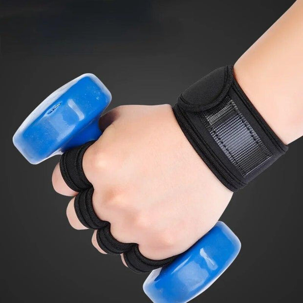 Weight Lifting Training Gloves for Women Men Fitness Sports Body Building Gymnastics Grips Gym Hand Palm Wrist Protector Gloves - Sunny Side Store Sunny Side Store  4.74