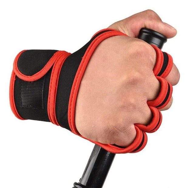 Weight Lifting Training Gloves for Women Men Fitness Sports Body Building Gymnastics Grips Gym Hand Palm Wrist Protector Gloves - Sunny Side Store Sunny Side Store  4.74