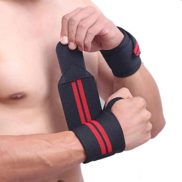 Weight Lifting Wristband Elastic Breathable Wrist Wraps Bandage Gym Fitness Weightlifting Powerlifting Wrist Brace Support Strap - Sunny Side Store Sunny Side Store  2.67