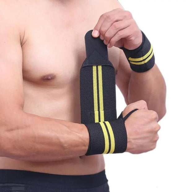 Weight Lifting Wristband Elastic Breathable Wrist Wraps Bandage Gym Fitness Weightlifting Powerlifting Wrist Brace Support Strap - Sunny Side Store Sunny Side Store  2.67