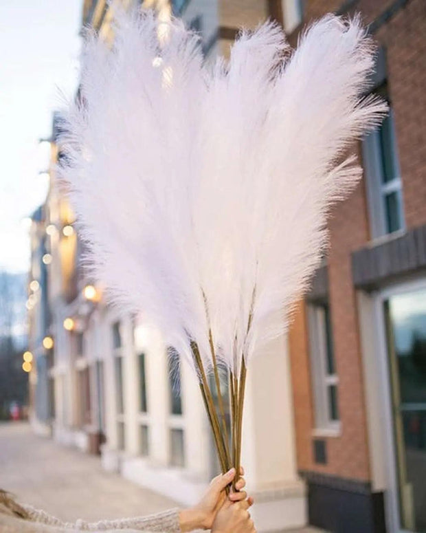 White Faux Pampas Grass - Sunny Side Store