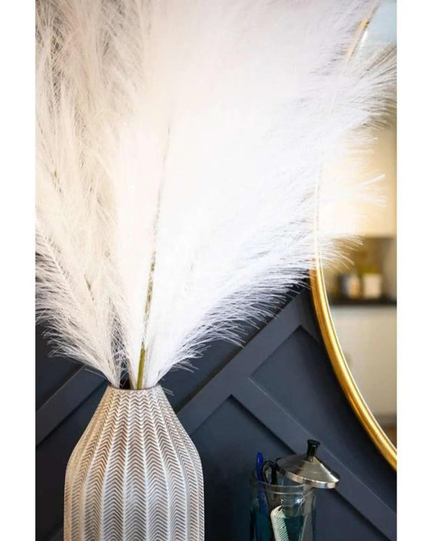 White Faux Pampas Grass - Sunny Side Store