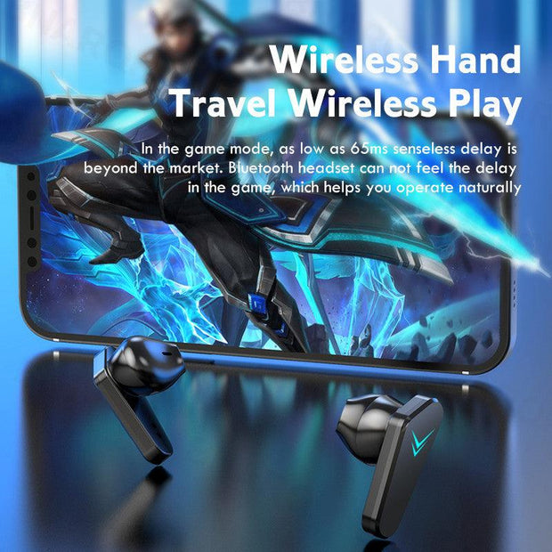 Wireless Gaming Headphones No Delay Noise Reduction Bluetooth Earphones HIFI Sound E-Sport Game Headset With Mic - Sunny Side Store