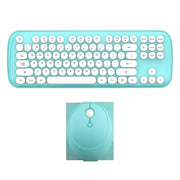 Wireless Keyboard And Mouse Set Girls Color Retro - Sunny Side Store