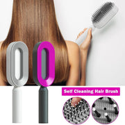 Women Fashion 3D Hair Growth Comb Hairbrush Self-Cleaning Hair Brush Self Cleaning Hair Brush For Women Massage Scalp Promote Blood Circulation Anti Hair Loss - Sunny Side Store