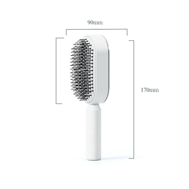 Women Fashion 3D Hair Growth Comb Hairbrush Self-Cleaning Hair Brush Self Cleaning Hair Brush For Women Massage Scalp Promote Blood Circulation Anti Hair Loss - Sunny Side Store