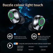 YD03 Wireless Bluetooth Headset TWS Large Screen Smart Digital Display In Ear Breathing Light - Sunny Side Store