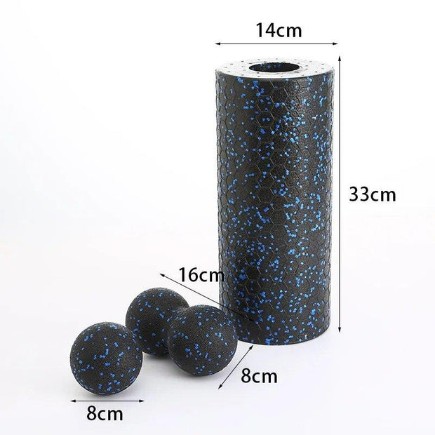 Yoga Column Yoga Roller Fitness Massage Ball Set Pilates Muscle Stretching Exercise EPP High Density Foam Roller Balls - Sunny Side Store Sunny Side Store  9.09