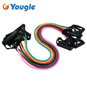 YOUGLE Pilates Latex Tubing Expanders Exercise Tubes Strength Resistance Band Sets Fitness Equipment Pull belt Rope - Sunny Side Store Sunny Side Store  3.33