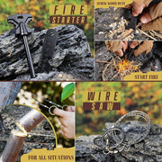 14 in 1 Outdoor Emergency Survival Gear Kit Camping Tactical Tools