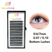 16rows/case Bottom lashes lower eyelash under eyelash extensions 5 6 7 mm 8mm 9mm short eyelash extensions - Sunny Side Store TPOK Official Store  8.52