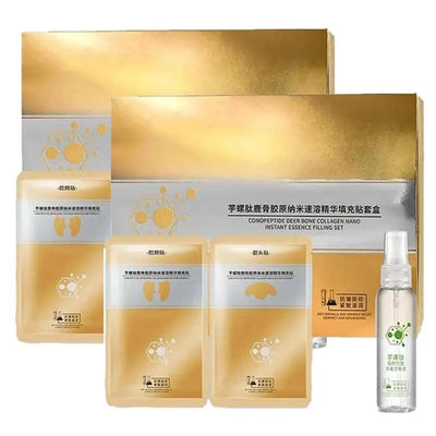 2/1Set  Peptide Deer Bone Collagen Essence Kit, Japanese Nano Instant Essence Filling Sunny Side Store