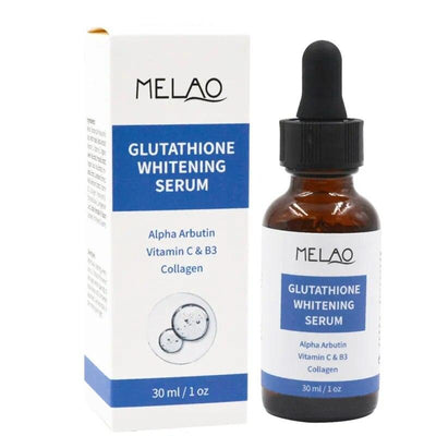 30ml Glutathione Lightening Serum Alpha Arbutin Vitamin C & B3 Collagen Reducing Dark Spots Blemishes Serum S2 - Sunny Side Store Small Elk Store  22.05