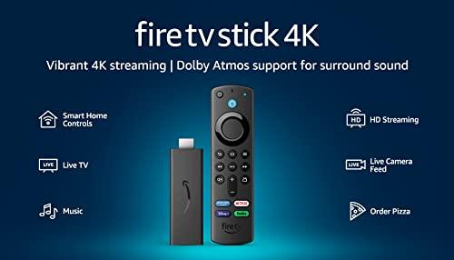 Amazon Fire TV Stick 4K, brilliant 4K streaming quality, TV and smart home controls, free and live TV Sunny Side Store