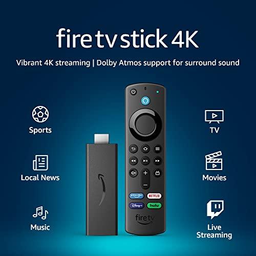 Amazon Fire TV Stick 4K, brilliant 4K streaming quality, TV and smart home controls, free and live TV Sunny Side Store