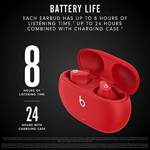 Beats Studio Buds – True Wireless Noise Cancelling Earbuds – Compatible with Apple & Android, Built-in Microphone, IPX4 Rating, Sweat Resistant Earphones, Class 1 Bluetooth Headphones - Red Sunny Side Store