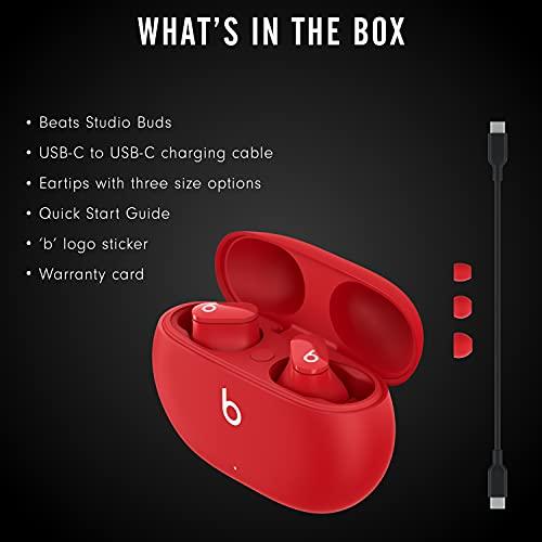 Beats Studio Buds – True Wireless Noise Cancelling Earbuds – Compatible with Apple & Android, Built-in Microphone, IPX4 Rating, Sweat Resistant Earphones, Class 1 Bluetooth Headphones - Red Sunny Side Store