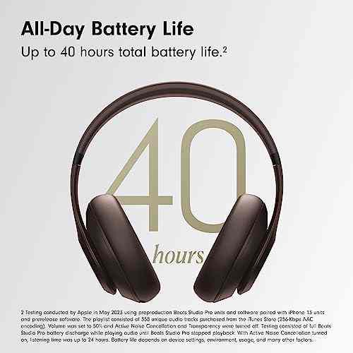 Beats Studio Pro - Wireless Bluetooth Noise Cancelling Headphones - Personalized Spatial Audio, USB-C Lossless Audio, Apple & Android Compatibility, Up to 40 Hours Battery Life - Black Sunny Side Store