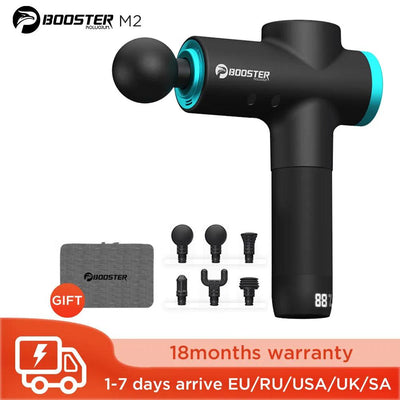 Booster M2-12V Professional Massage Gun Fascial Electric Massager Type-c Fast Charge for Pain Relief Body Massage Relaxation - Sunny Side Store Performance Guru Official Store  218.55