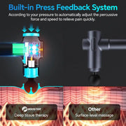 Booster M2-12V Professional Massage Gun Fascial Electric Massager Type-c Fast Charge for Pain Relief Body Massage Relaxation - Sunny Side Store Performance Guru Official Store  218.55
