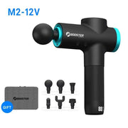 Booster M2-12V Professional Massage Gun Fascial Electric Massager Type-c Fast Charge for Pain Relief Body Massage Relaxation - Sunny Side Store Performance Guru Official Store M2-B-12V-AU-plug-Russian-Federation 218.55