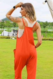 Double Take Full Size Sleeveless V-Neck Pocketed Jumpsuit - Sunny Side Store Trendsi  33.00