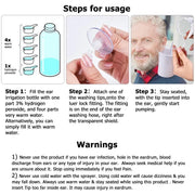 Ear Irrigation Washing Kit Ear Wax Cleaning Tool Ear Wax Removal Set Ear Cleaning With Squeeze Bulb/Syringe/Brush For Adults Kid - Sunny Side Store QIUGUO Official Store  34.95