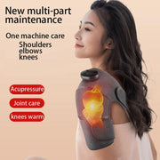 Electric Heating Shoulder leg Massage Belt  Massager Hot Compress Therapy Support for Arthritis Joint Pain Relief Cold Leg Knee Sunny Side Store