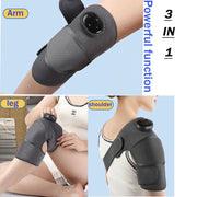 Electric Heating Shoulder leg Massage Belt  Massager Hot Compress Therapy Support for Arthritis Joint Pain Relief Cold Leg Knee Sunny Side Store