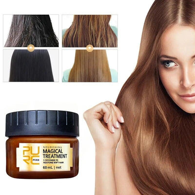 Magical Hair Treatment Mask 5 Seconds Repair Dry Damage Root Keratin Hair & Scalp Treatment Deep Hair Care Mask TSLM1 - Sunny Side Store Unique makeup garden Store  15.30