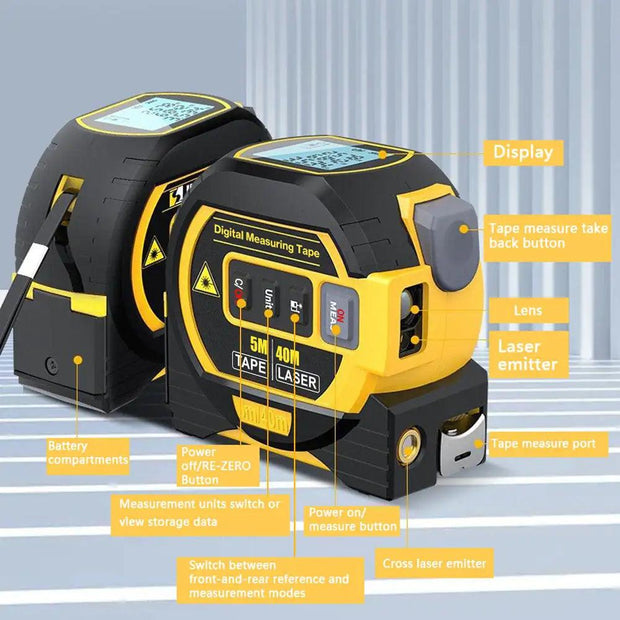 NEOHEXA™ - 3 In 1 Laser Tape Measure - Sunny Side Store