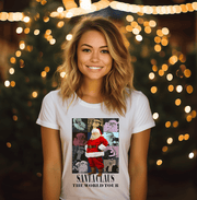 Santa Claus World Tour Unisex T-shirt - Sunny Side Store The Print Bar Apparel  29.00