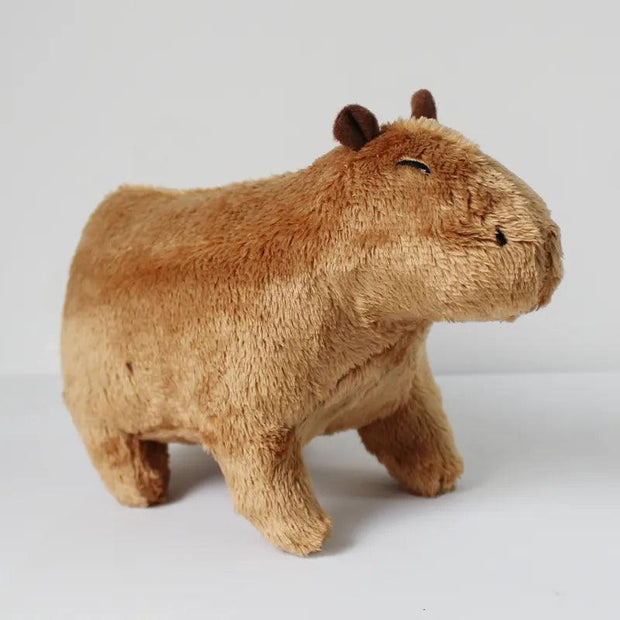 Simulation Capybara Stuffed Animals Plush Toy Soft Dolls Real Life Capybara Dolls Kids Toys Peluche Juguetes Christmas Gift 18cm Sunny Side Store