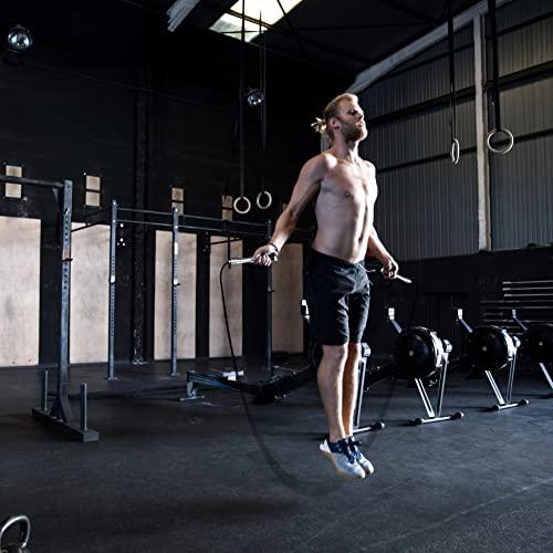 𝐒𝐩𝐞𝐞𝐝 𝐉𝐮𝐦𝐩 𝐑𝐨𝐩𝐞 𝐟𝐨𝐫 𝐅𝐢𝐭𝐧𝐞𝐬𝐬 - Skipping Rope for Women Men Exercise with Adjustable Length Jumping Rope and Alloy & Silicone Handles Suitable for Workout Boxing Home Gym Sunny Side Store