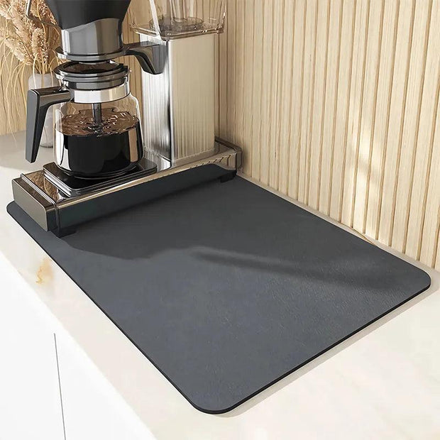 Super Absorbent Anti-slip Coffee Dish Large Kitchen Absorbent Draining Mat Drying Mat Quick Dry Bathroom Drain Pad - Sunny Side Store