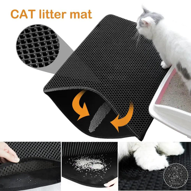 Waterproof and Non-slip Cat Litter Mat - Sunny Side Store