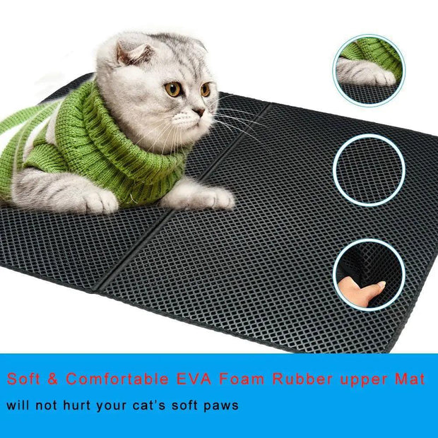 Waterproof and Non-slip Cat Litter Mat - Sunny Side Store