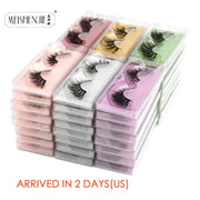 Wholesale Mink Eyelashes 4/10/30/100pcs 3d Mink Lashes Natural fake Eyelashes messy false Eye lashes Makeup False Lashes In Bulk - Sunny Side Store MEISHENJIE Official Store  14.70