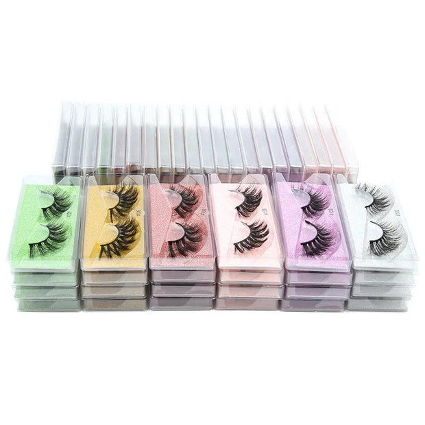 Wholesale Mink Eyelashes 4/10/30/100pcs 3d Mink Lashes Natural fake Eyelashes messy false Eye lashes Makeup False Lashes In Bulk - Sunny Side Store MEISHENJIE Official Store  14.70